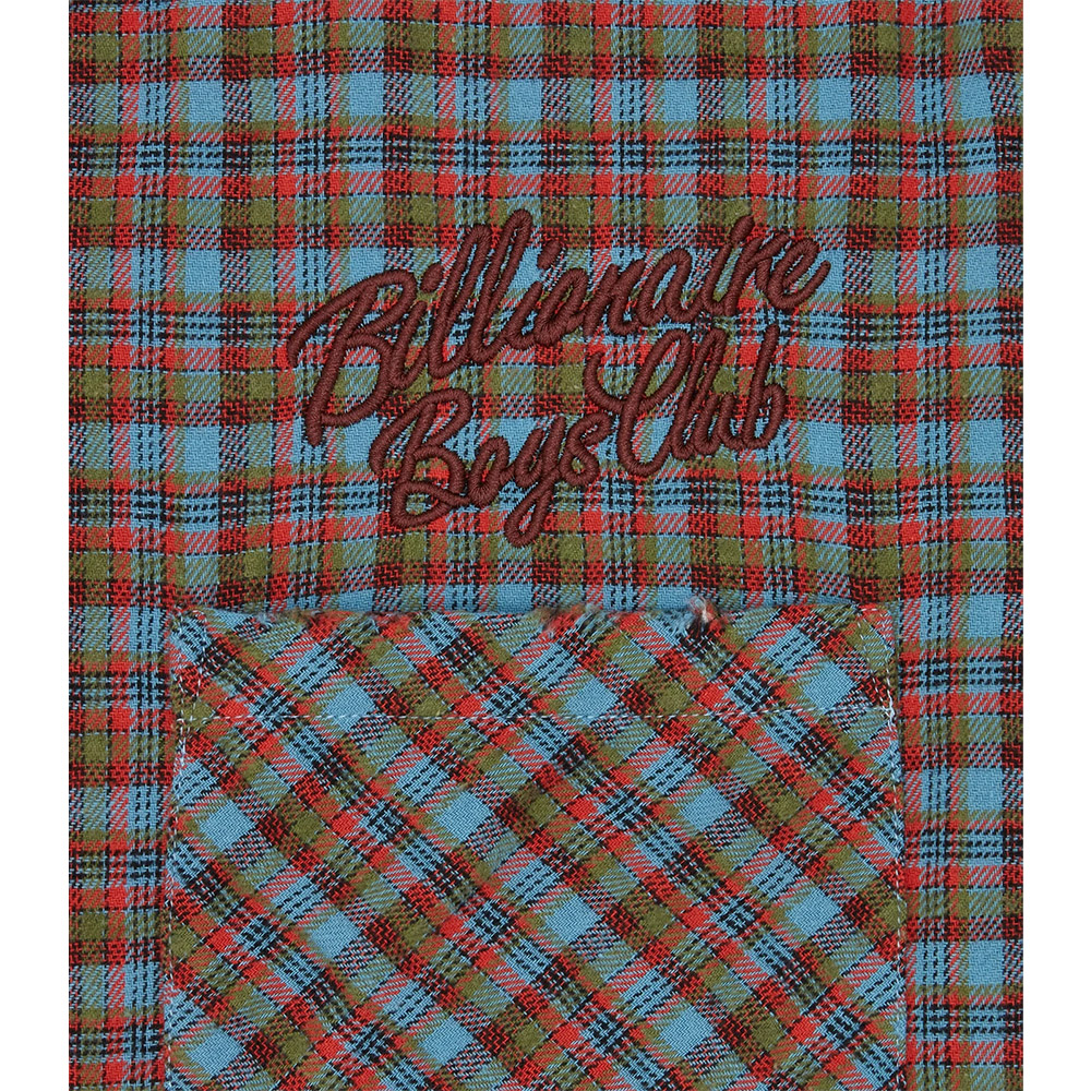 BILLIONAIRE BOYS CLUB Camicia Check Shirt Script Dip Dye 