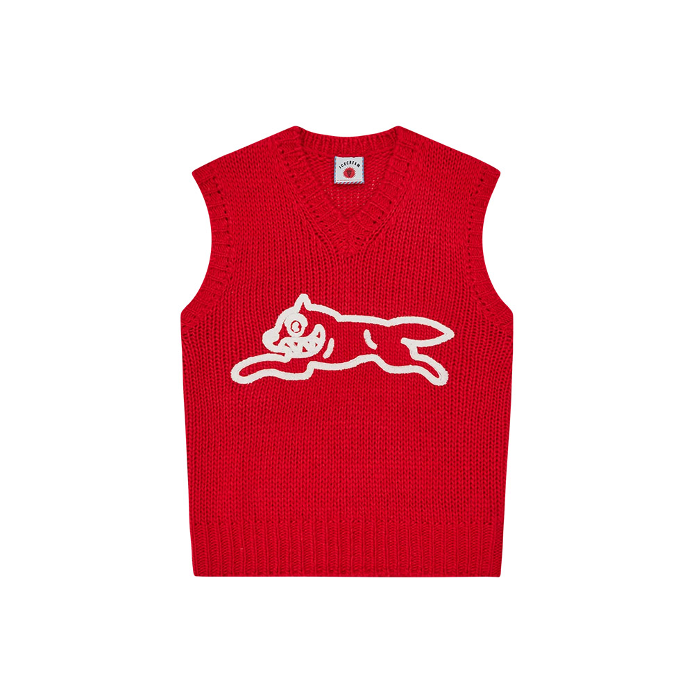 ICECREAM Maglia Knit Vest Running Dog 