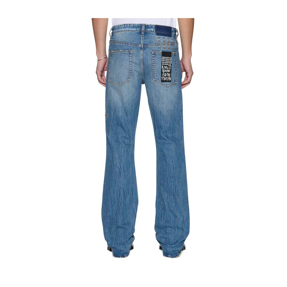 KSUBI Pantalone Jeans Bronko Texas Blue Studded 