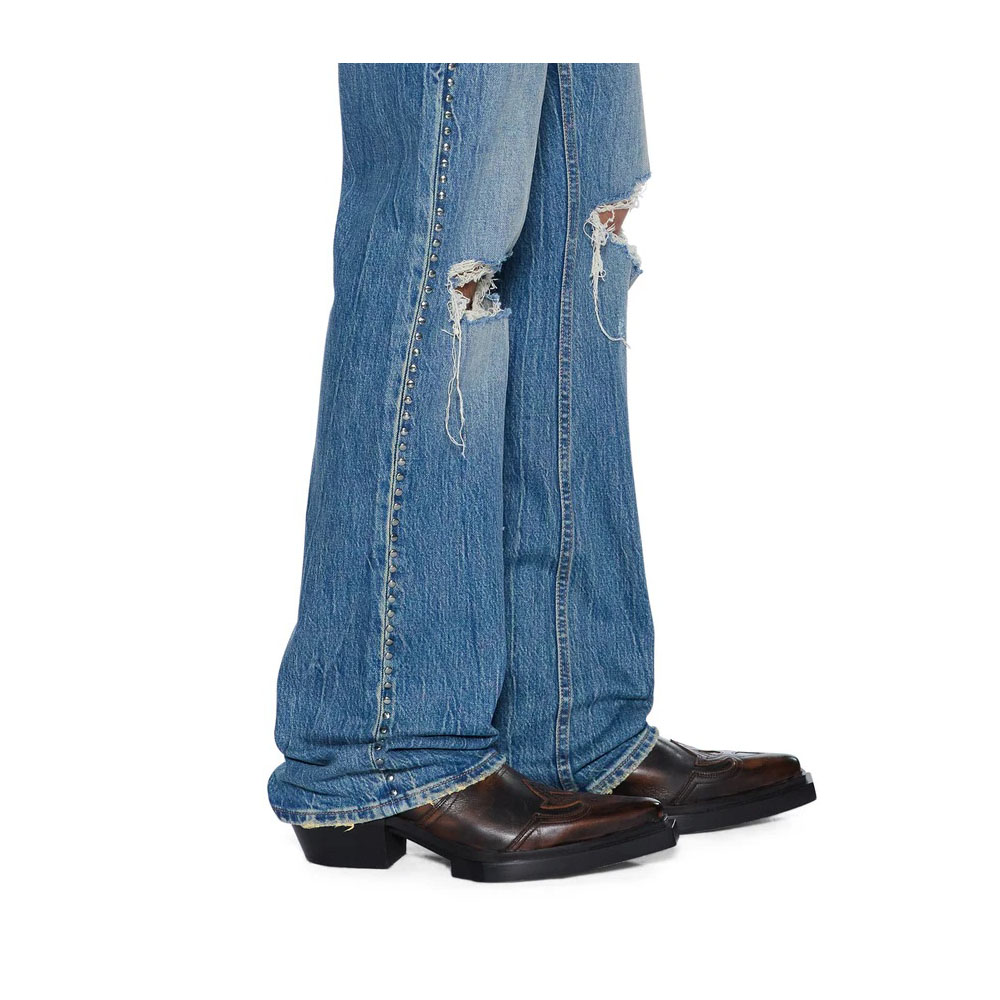 KSUBI Pantalone Jeans Bronko Texas Blue Studded 