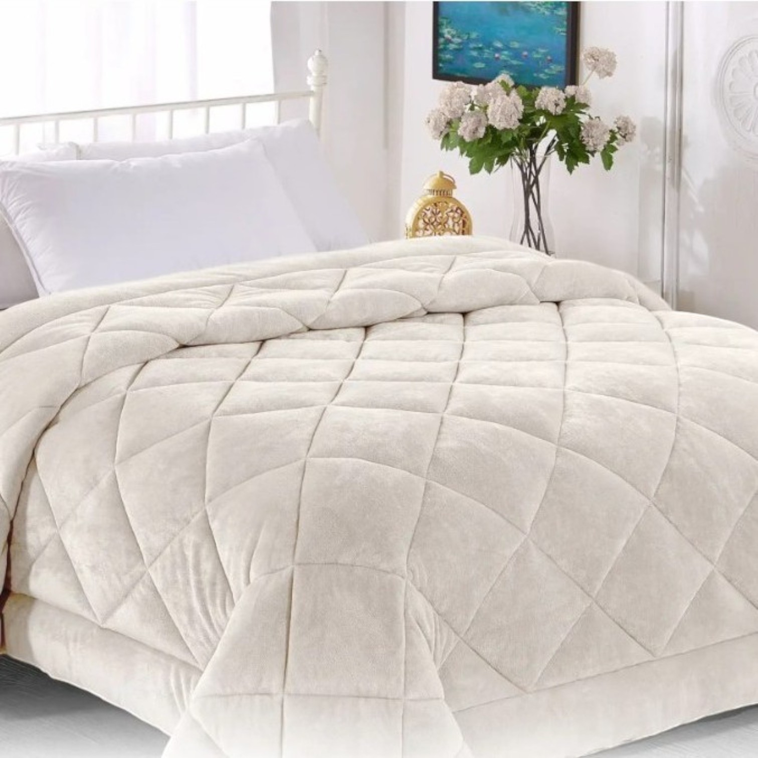 Trapunta una piazza Morbidina - panna