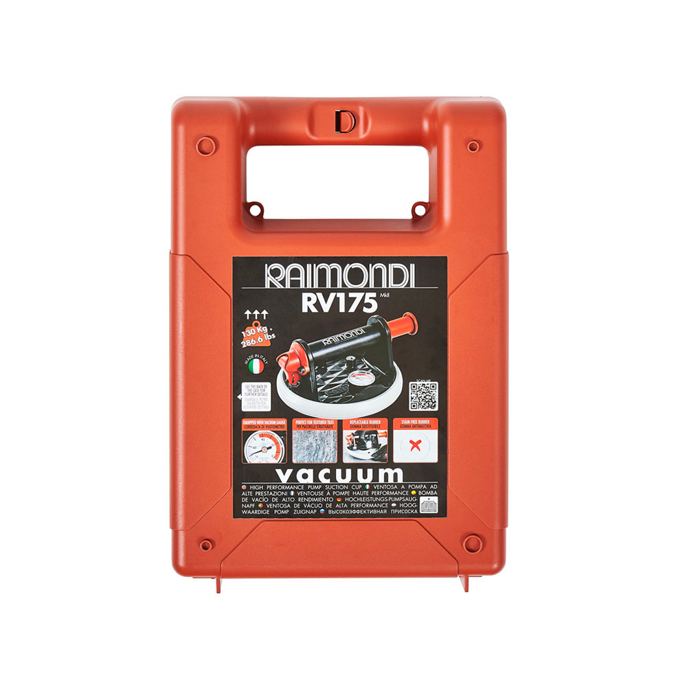 RAIMONDI Ventosa Vacuum RV175 MKII a pompa con Vuotometro e Valigia