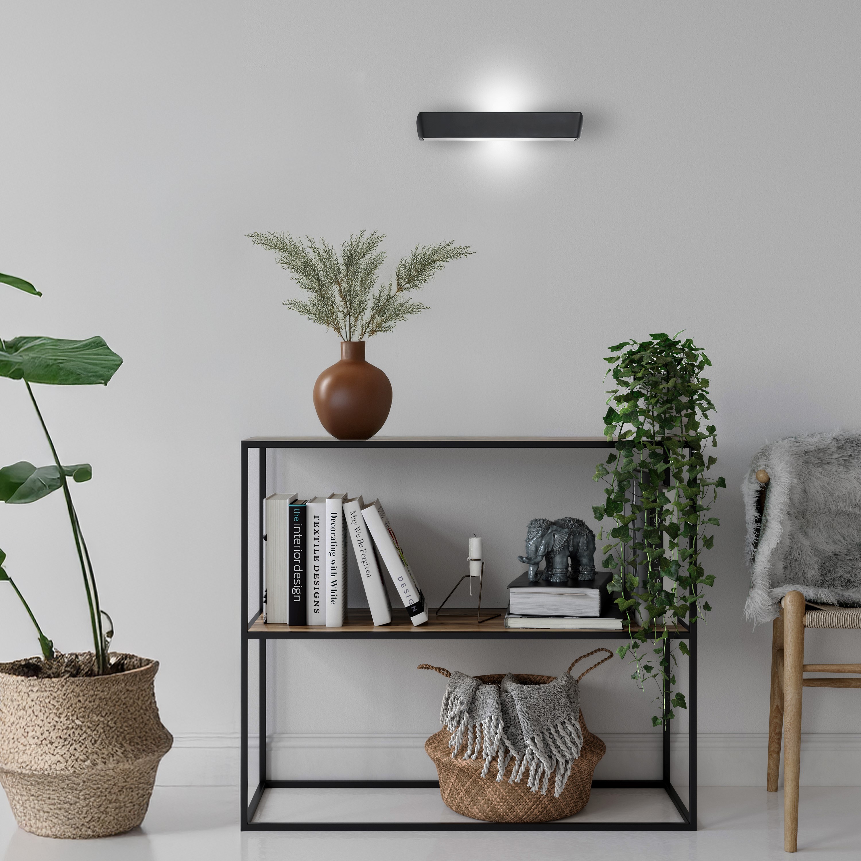 HANTERA APPLIQUE NERO 24W 2700K-3000K-4000K DIMMERABILE