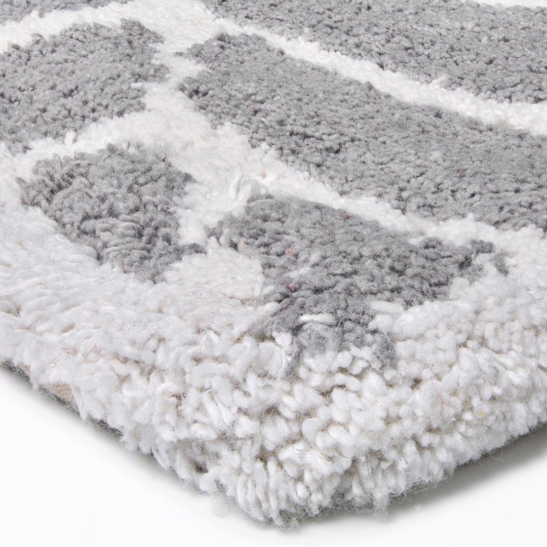 Tappeto da Bagno LEAF GREY/IVORY – Eleganza e Funzionalità per il Tuo Bagno