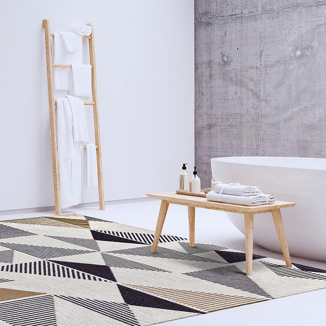 Tappeto COCO' TRIANGLES – Stile Geometrico per Cucina e Bagno