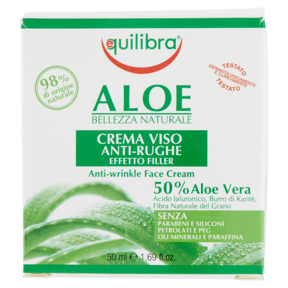 Aloe Crema Viso Anti-Rughe Effetto Filler 50 ml