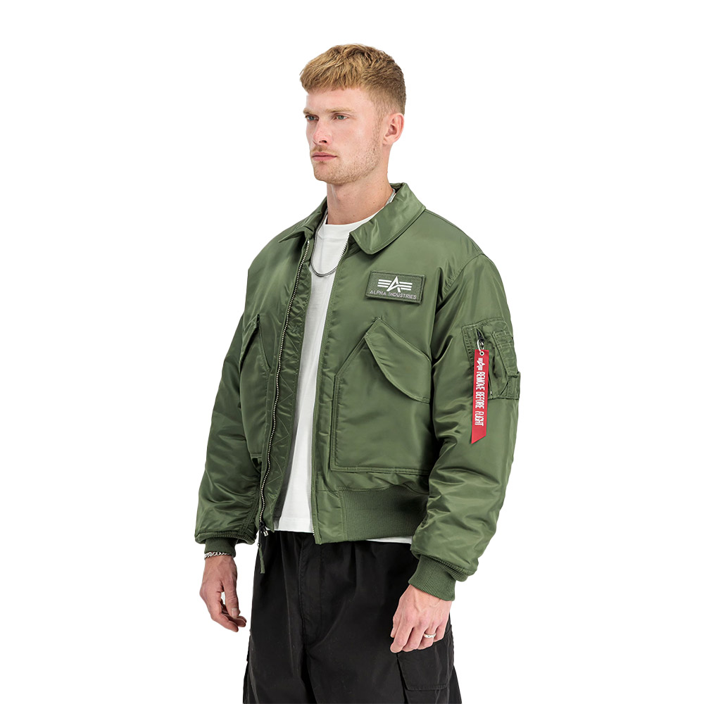 ALPHA INDUSTRIES Giacca Bomber Jacket CWU-45 Sage Green 