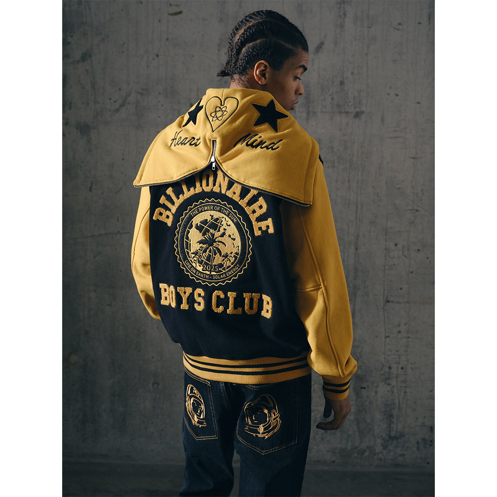 BILLIONAIRE BOYS CLUB Giacca College World Cheerleader Zip Through Hood 