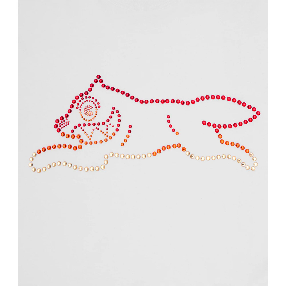 ICECREAM Malgietta Maniche Corte Tee Crystal Running Dog 