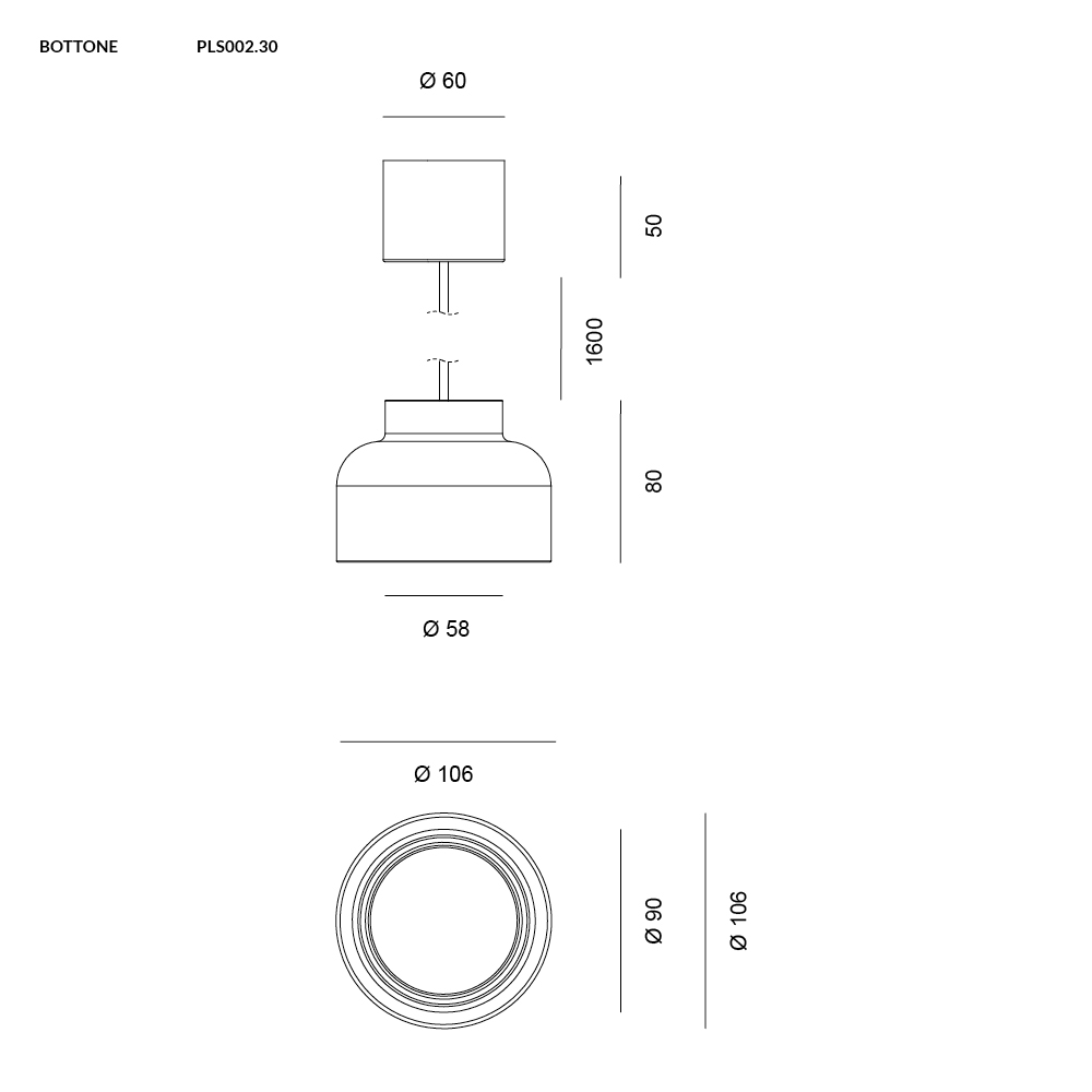 BOTTONE SOSPENSIONE MAGENTA 1x12W LED GX53