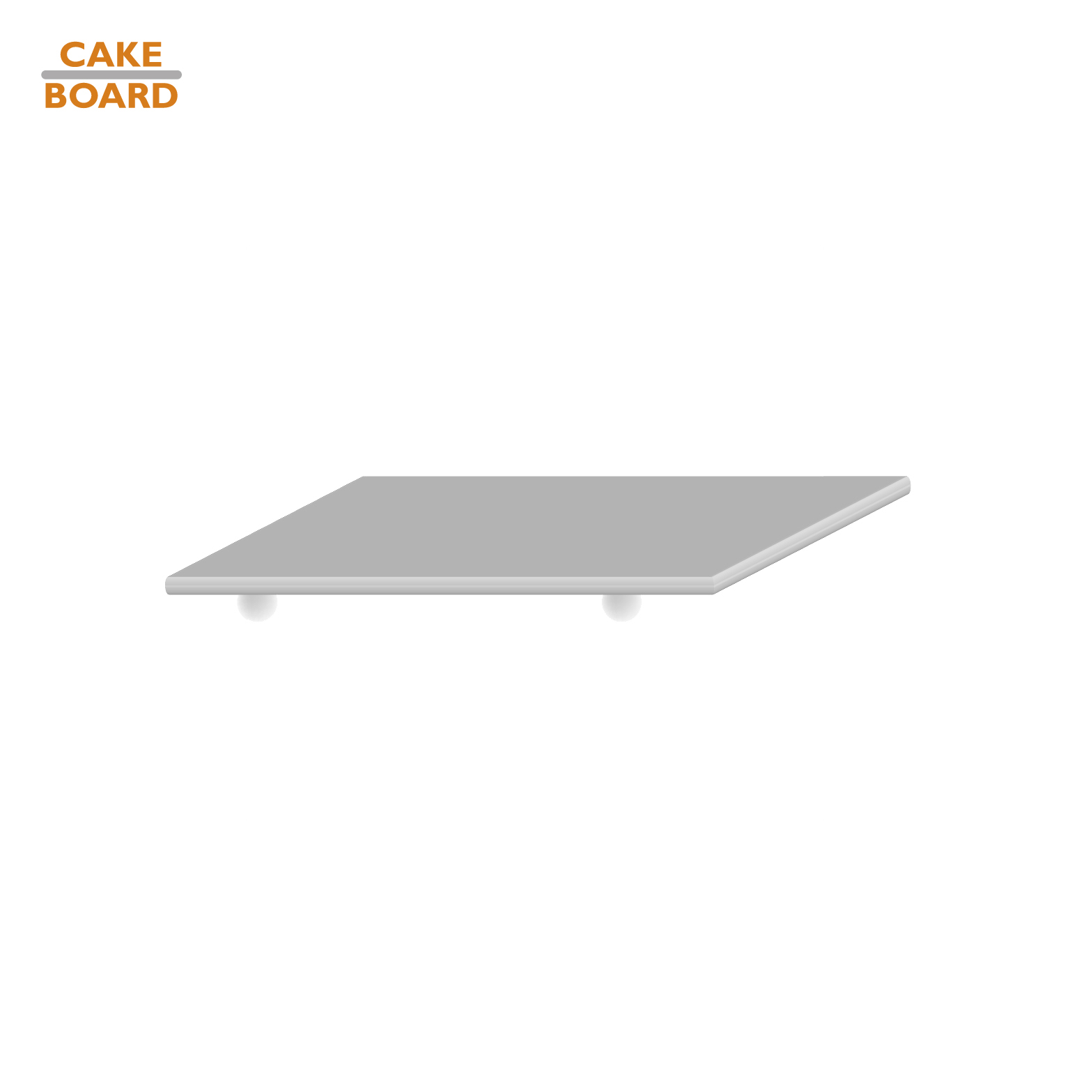 Soporte cuadrado para tartas con patas