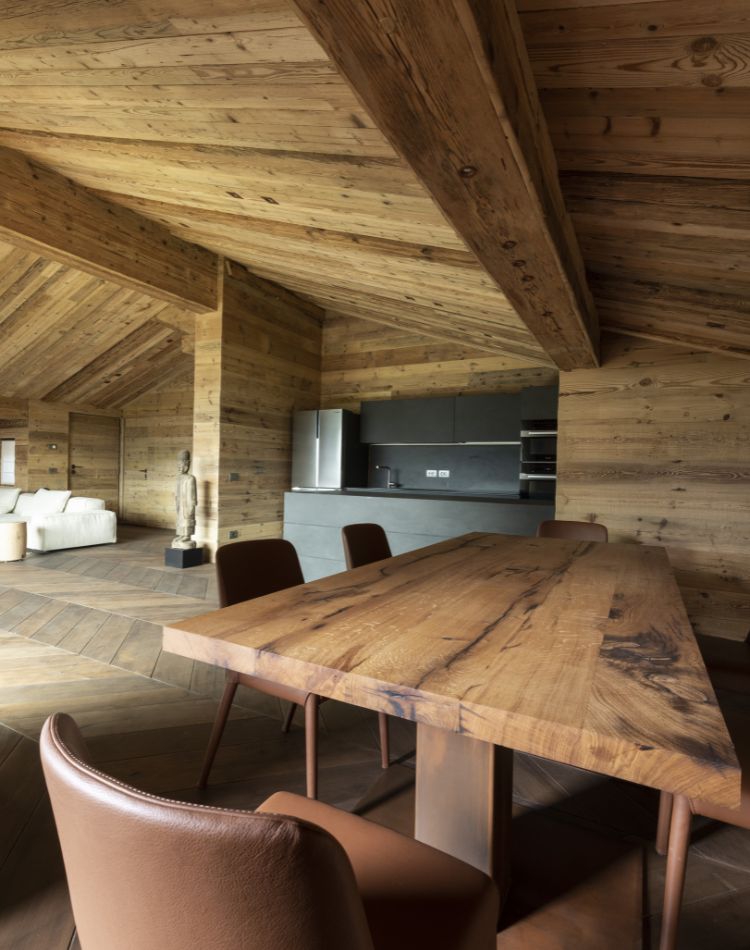 tavolo massiccio in rovere su misura