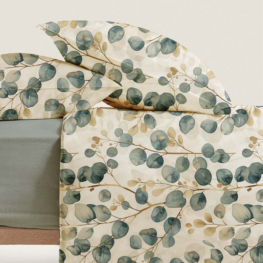 Completo Letto Francese Eucalipto