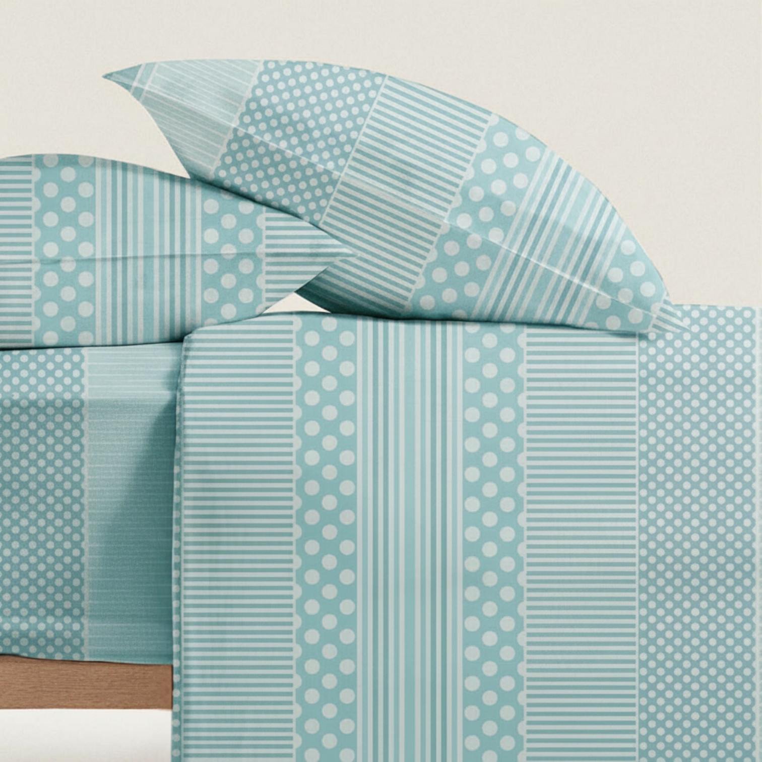 Completo Letto una piazza e mezza Salvador - azzuro