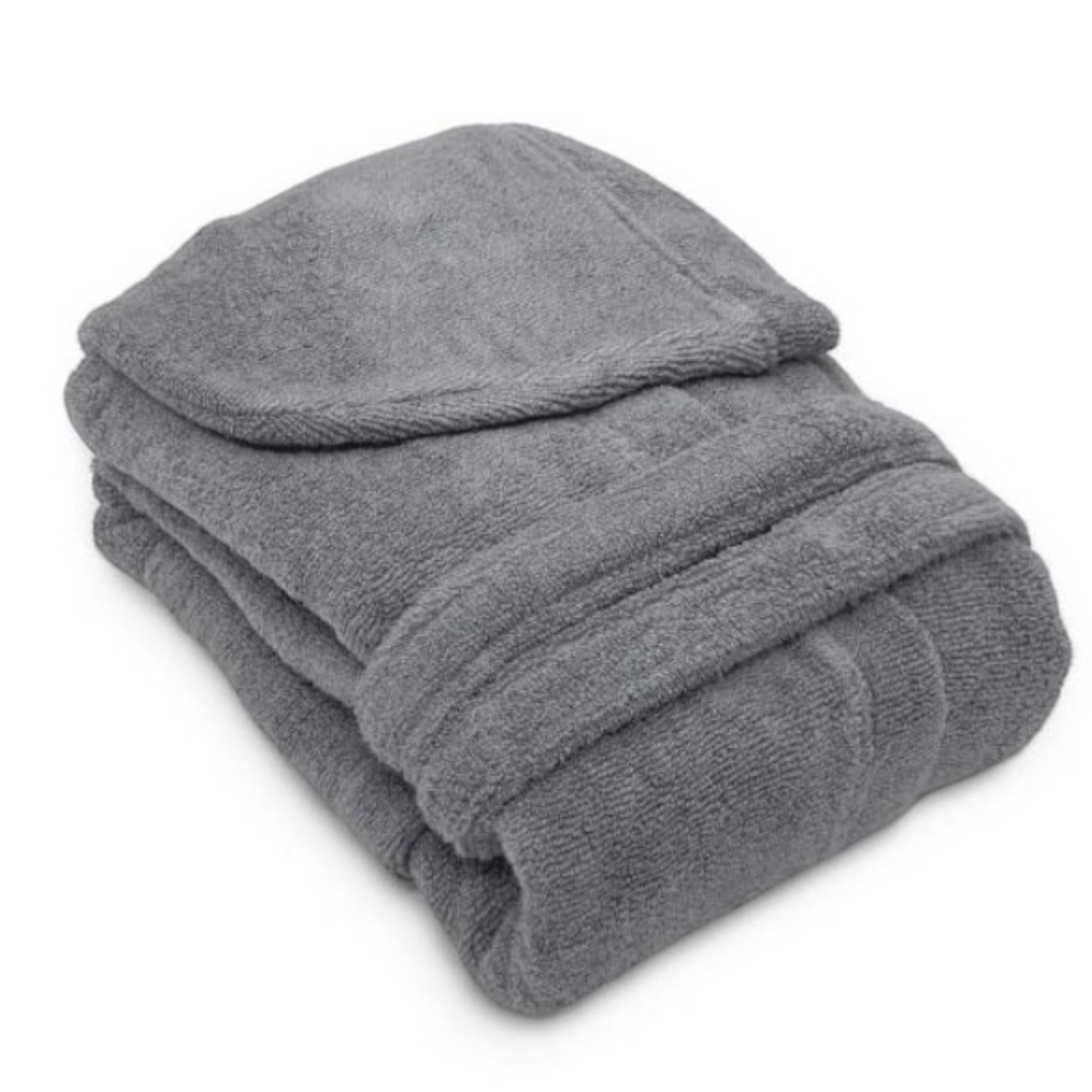 Accappatoio Carezza spugna zero twist 420 gr - Fumo