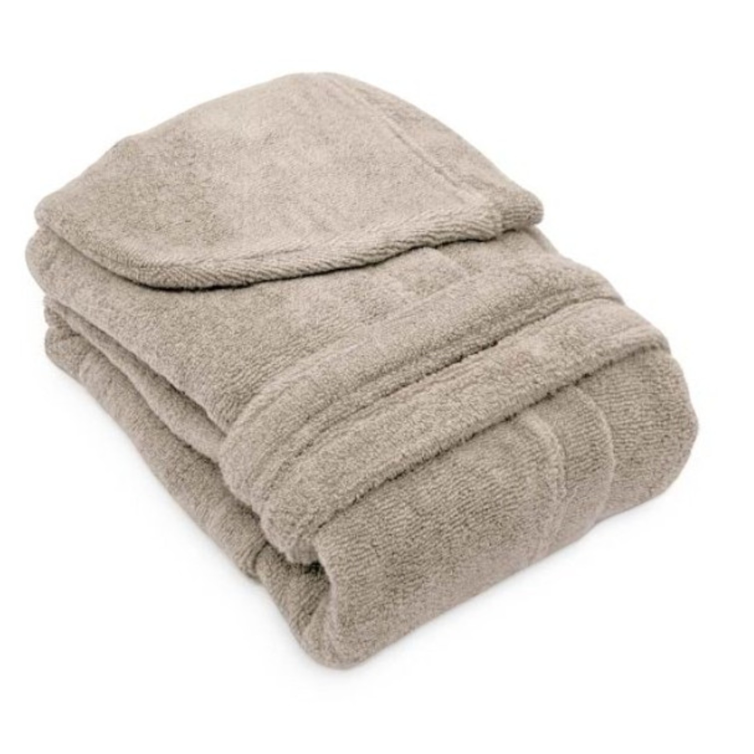 Accappatoio Carezza spugna zero twist 420 gr - Tortora