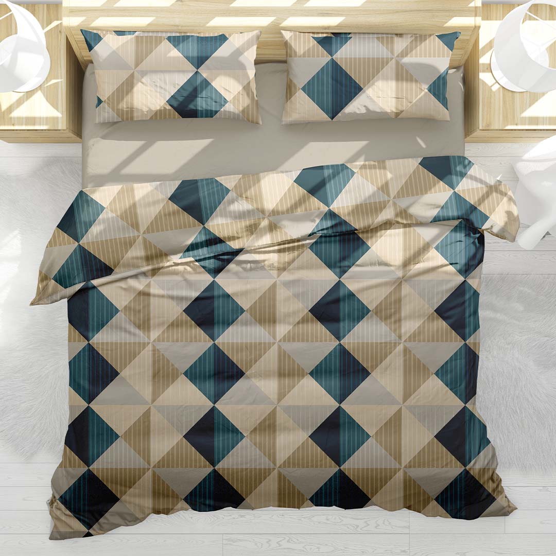 Copripiumino una piazza e mezza Diamond in puro cotone