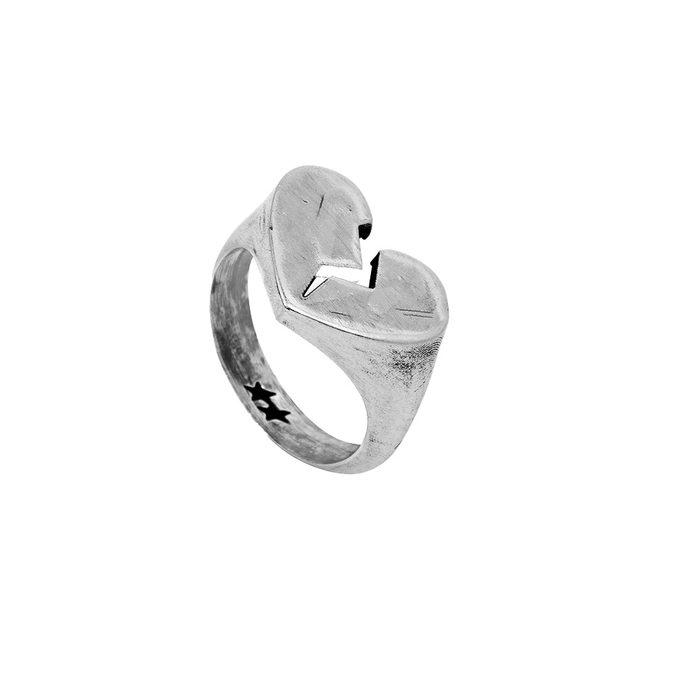 TWOJEYS Anello Ring Broken Heart 