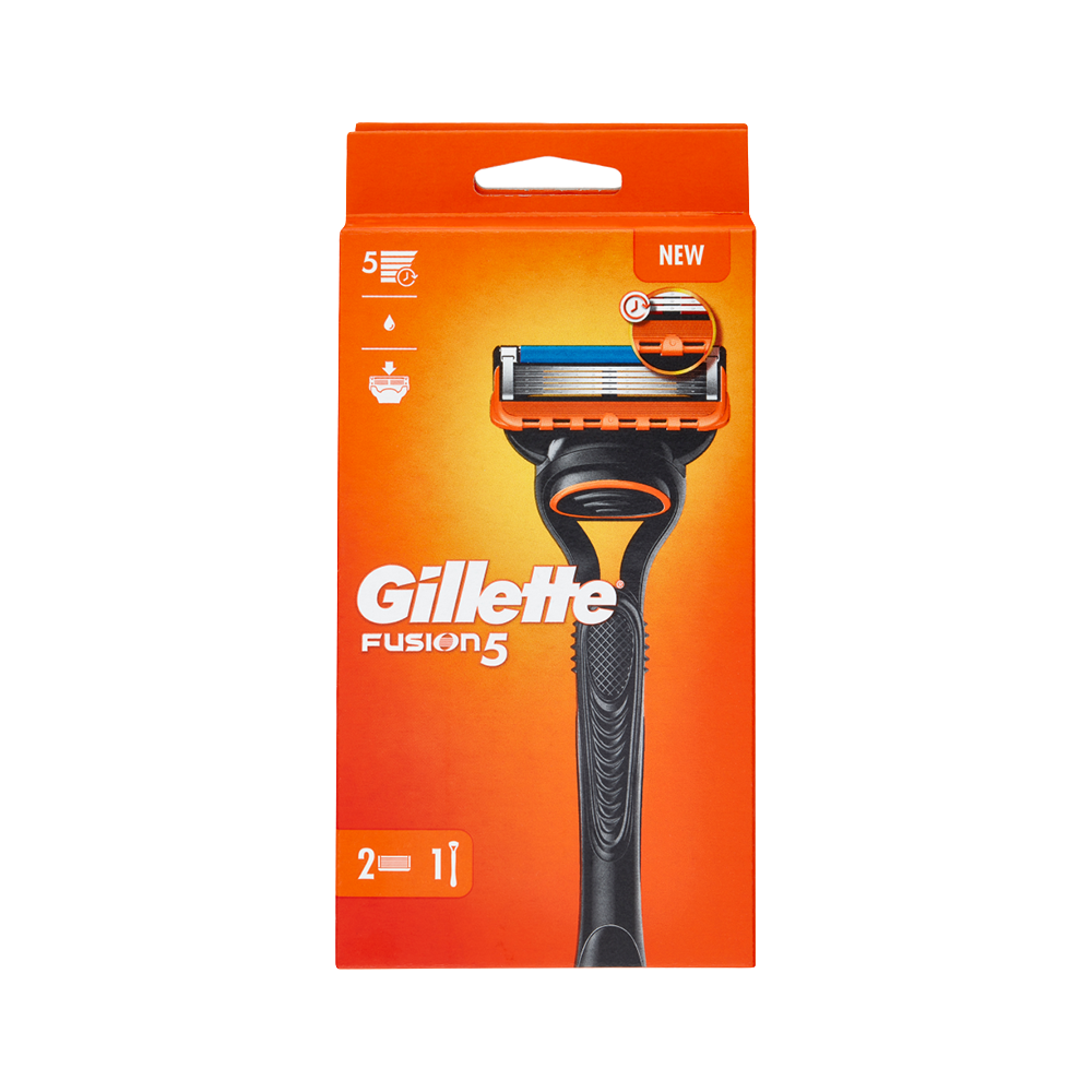 Gillette Fusion5 Rasoio Da Uomo + 2 Ricariche