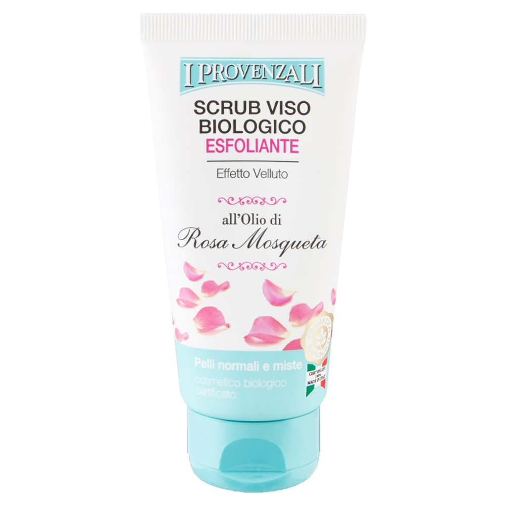 Scrub Viso Biologico Esfoliante all'Olio di Rosa Mosqueta 75 ml