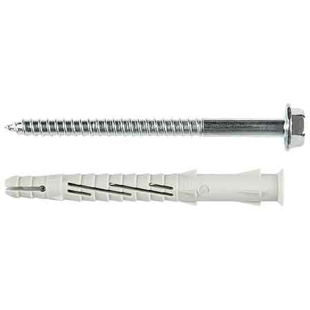 TASSELLO PROLUNGATO UNIVERSALE CON VITE TE 'VS31' Ø 10x200 mm - 25 pezzi- TECFI