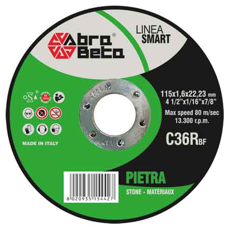 DISCO DA TAGLIO PER MARMO SOTTILE ABRA BETA Ø 230x2,0 mm - 25 pezzi- ABRABETA