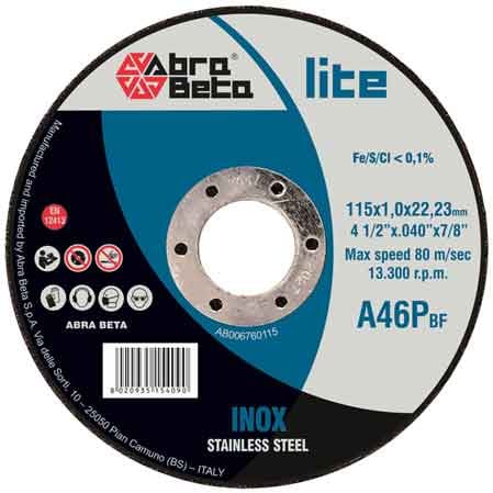DISCO DA TAGLIO PER INOX ABRA BETA Ø 230x2,0 mm - 25 pezzi- ABRABETA