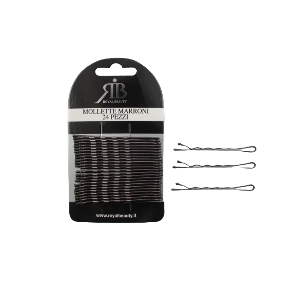 Set di Mollette Marroni da 24 Pezzi