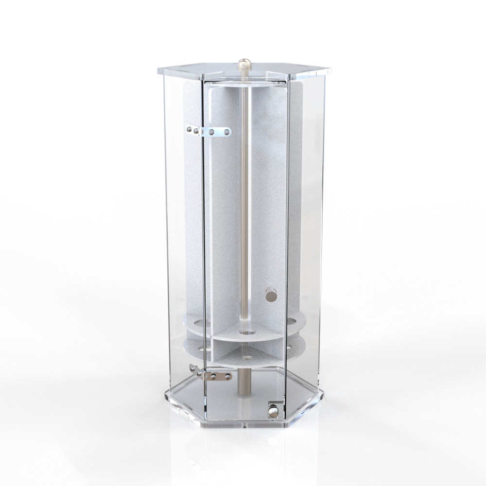 Porta coni girevole con porta - 5 sedi