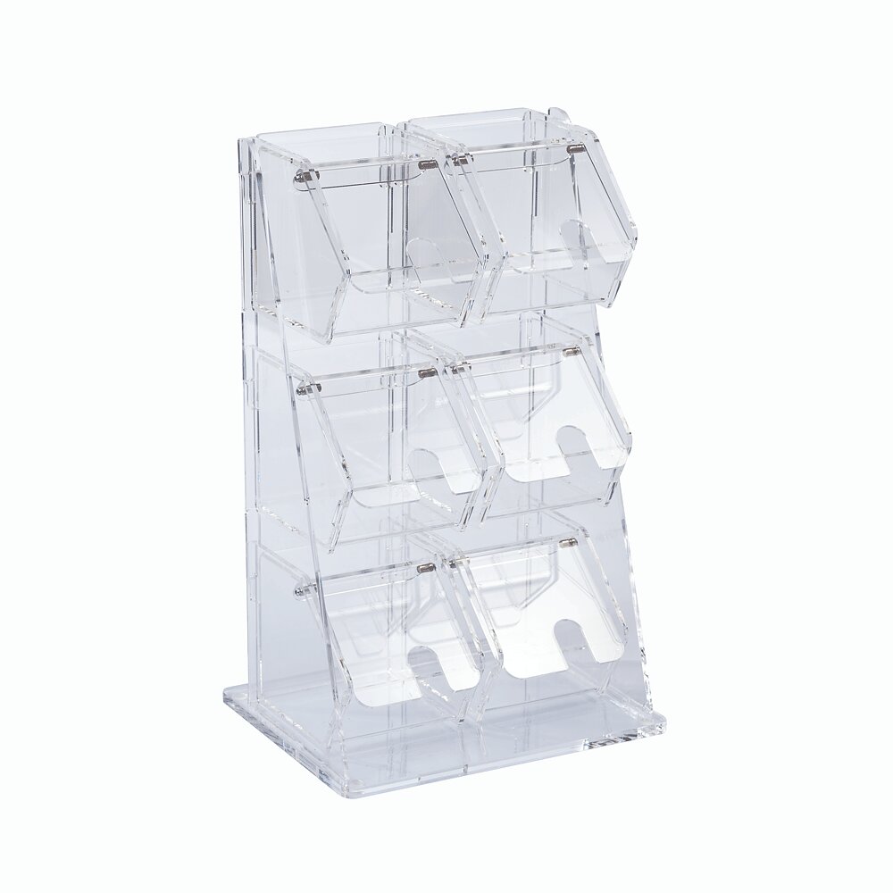 Container with 6 removable compartments