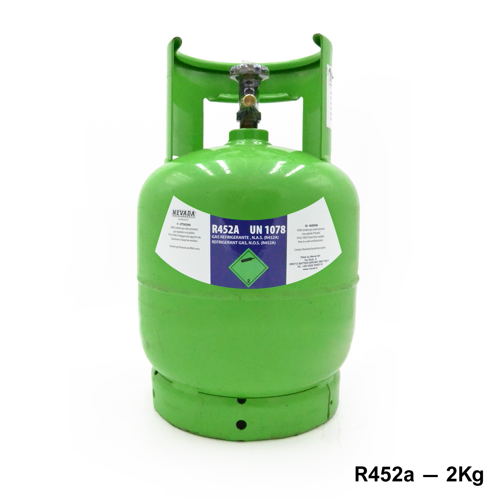 Bombola gas refrigerante R452A 2 Kg netti - refrigerazione | SAMA' S.R.L.