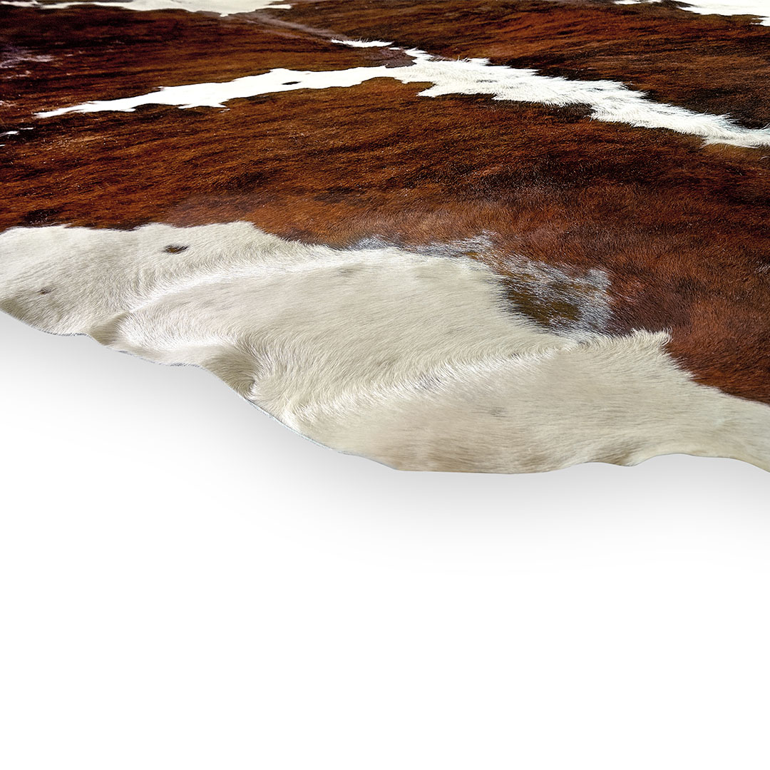 Tappeto PELLE NATURALE TRICOLORE – Eleganza e stile con un tocco vivace