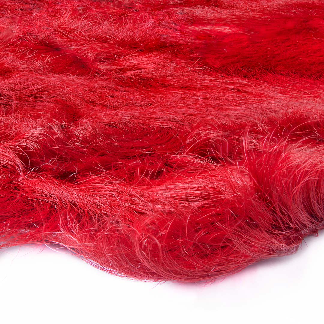 Tappeto PELLE COLORATA ROSSO – Eleganza e stile con un tocco vivace