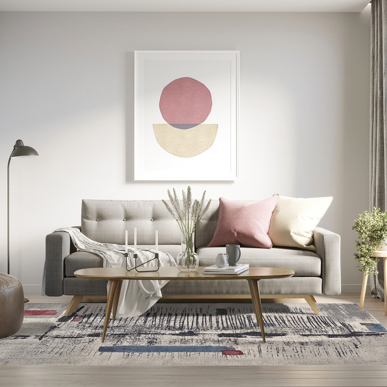 Tappeto CAPRI 32416/2268: Arte Astratta e Funzionalità per il Tuo Soggiorno