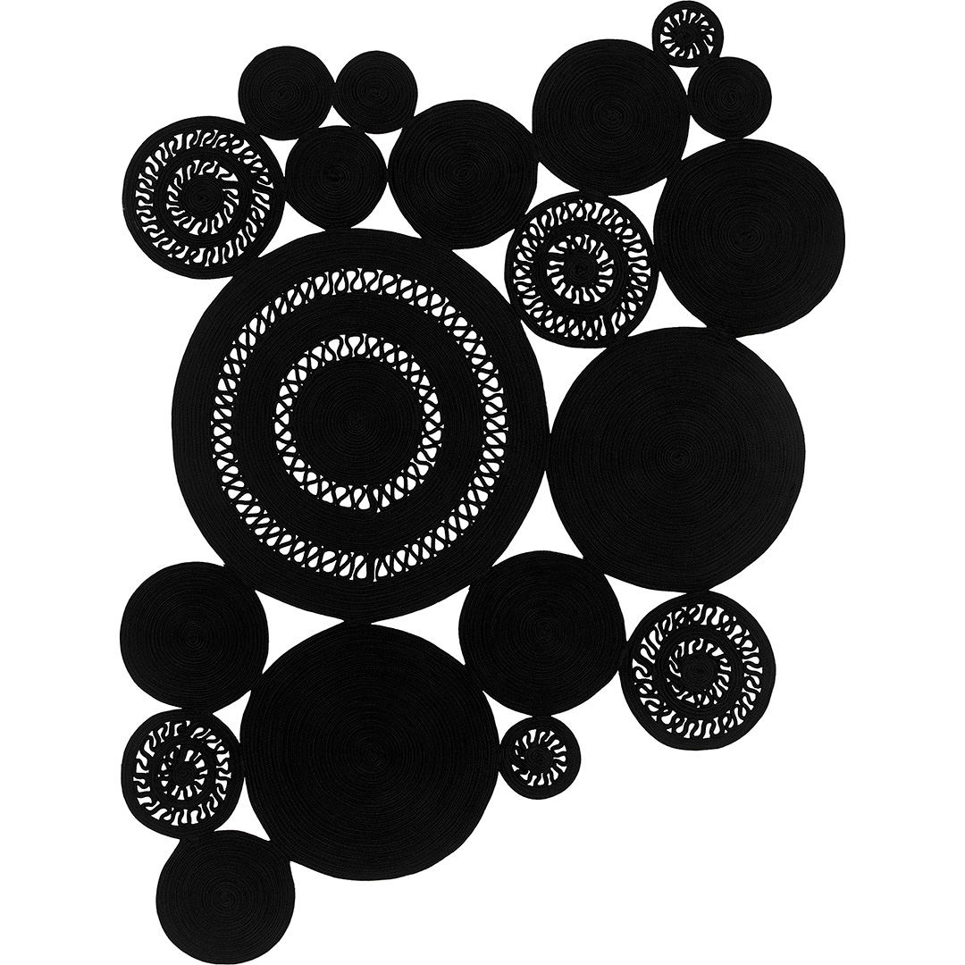 Tappeto ALYSSA PATCHWORK BLACK – Eleganza contemporanea e stile versatile - Immagine principale