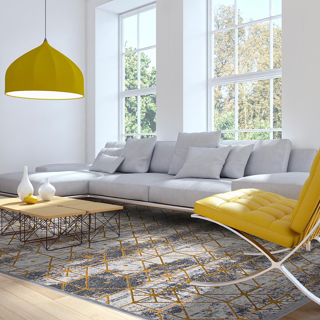 Tappeto GABRIELLE 711Q/Q13: Geometria di Stile per il Tuo Soggiorno