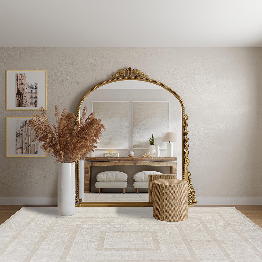 Tappeto DOMINUS MOON: Geometria Sofisticata per Salotti Moderni