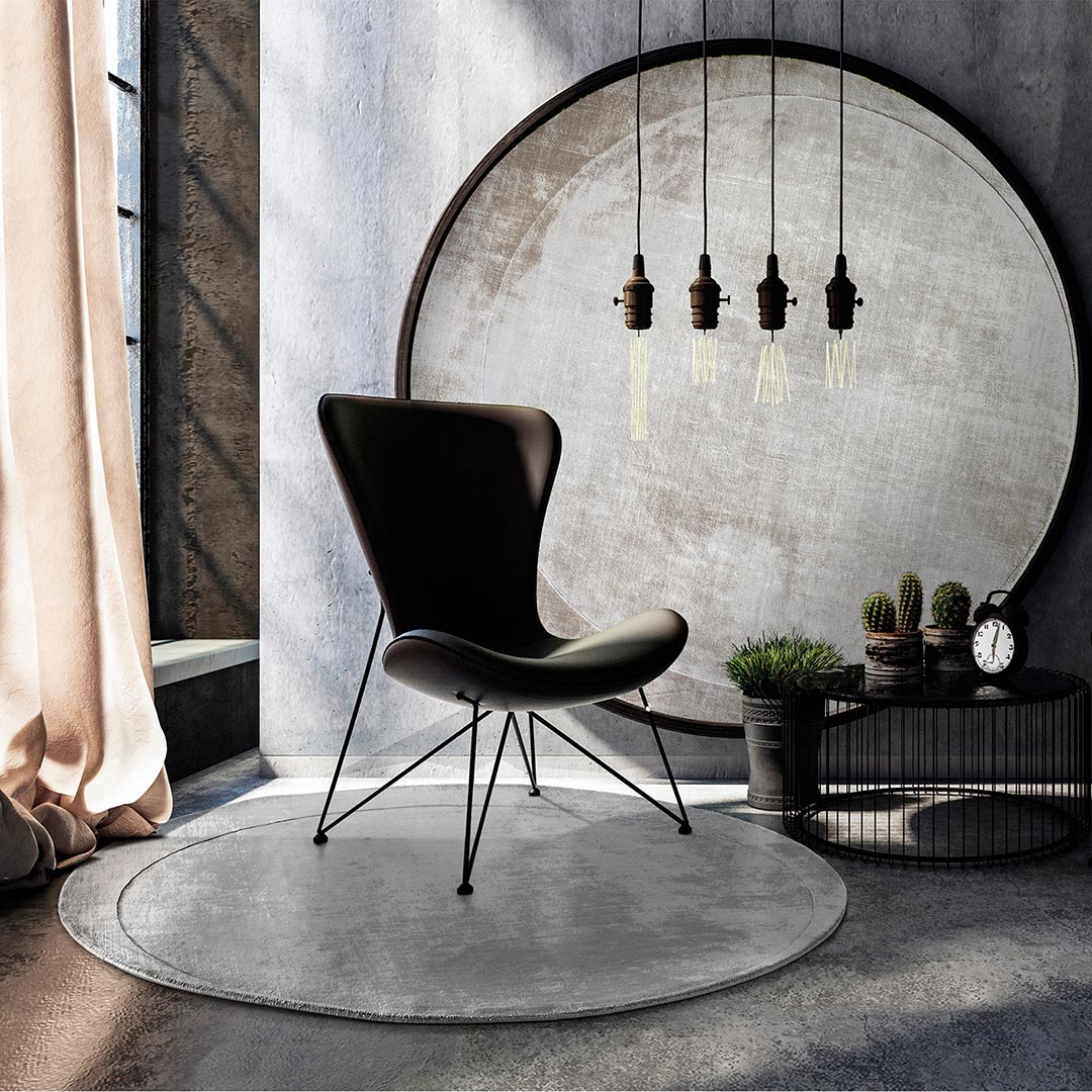Tappeti Moderni Soggiorno: Eleganza Rotonda con MOON SAND
