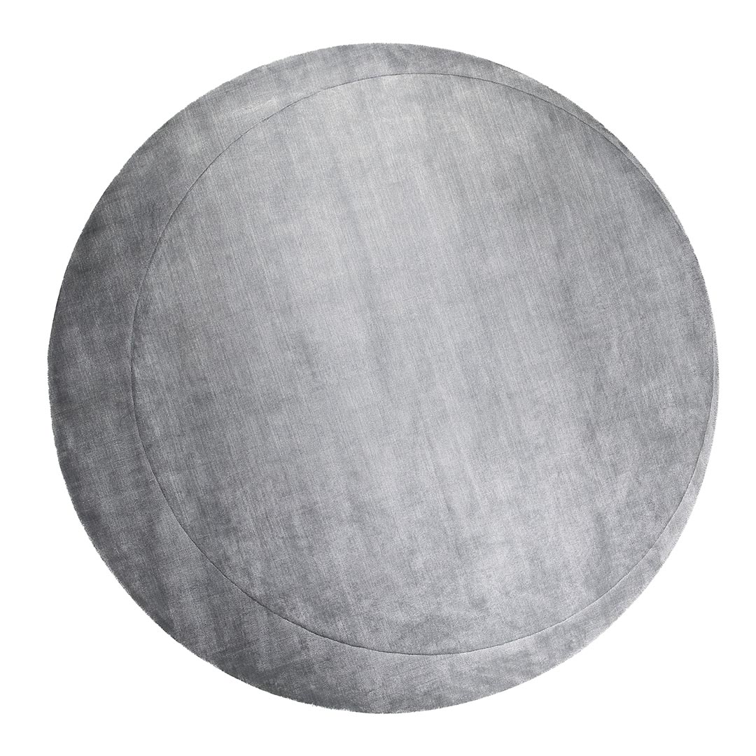 Tappeto Salotto MOON GREY: Eleganza Circolare per il Tuo Spazio Moderno - Immagine principale