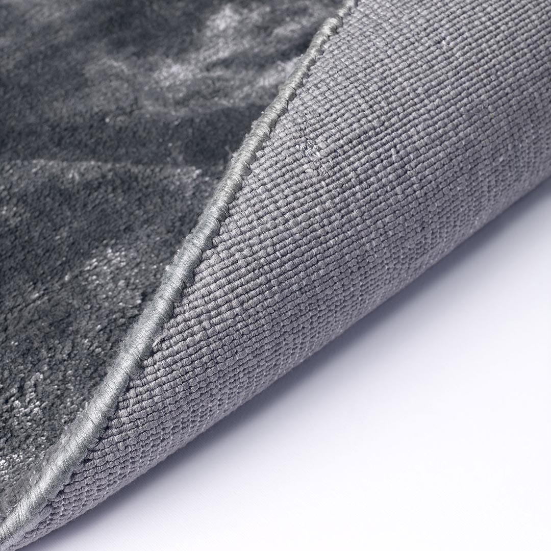 Tappeto Salotto MOON GREY: Eleganza Circolare per il Tuo Spazio Moderno