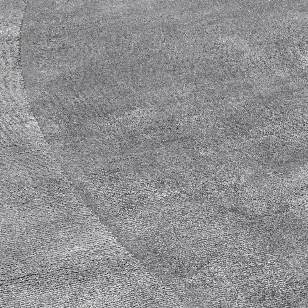 Tappeto Salotto MOON GREY: Eleganza Circolare per il Tuo Spazio Moderno
