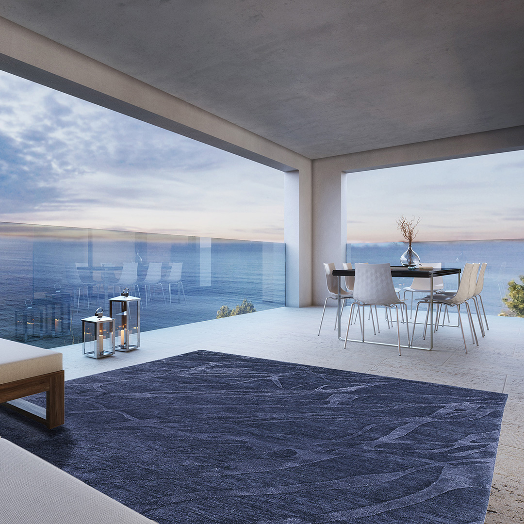 Tappeto CHANTAL DRESS BLUE – Eleganza e Raffinatezza per il Soggiorno Moderno