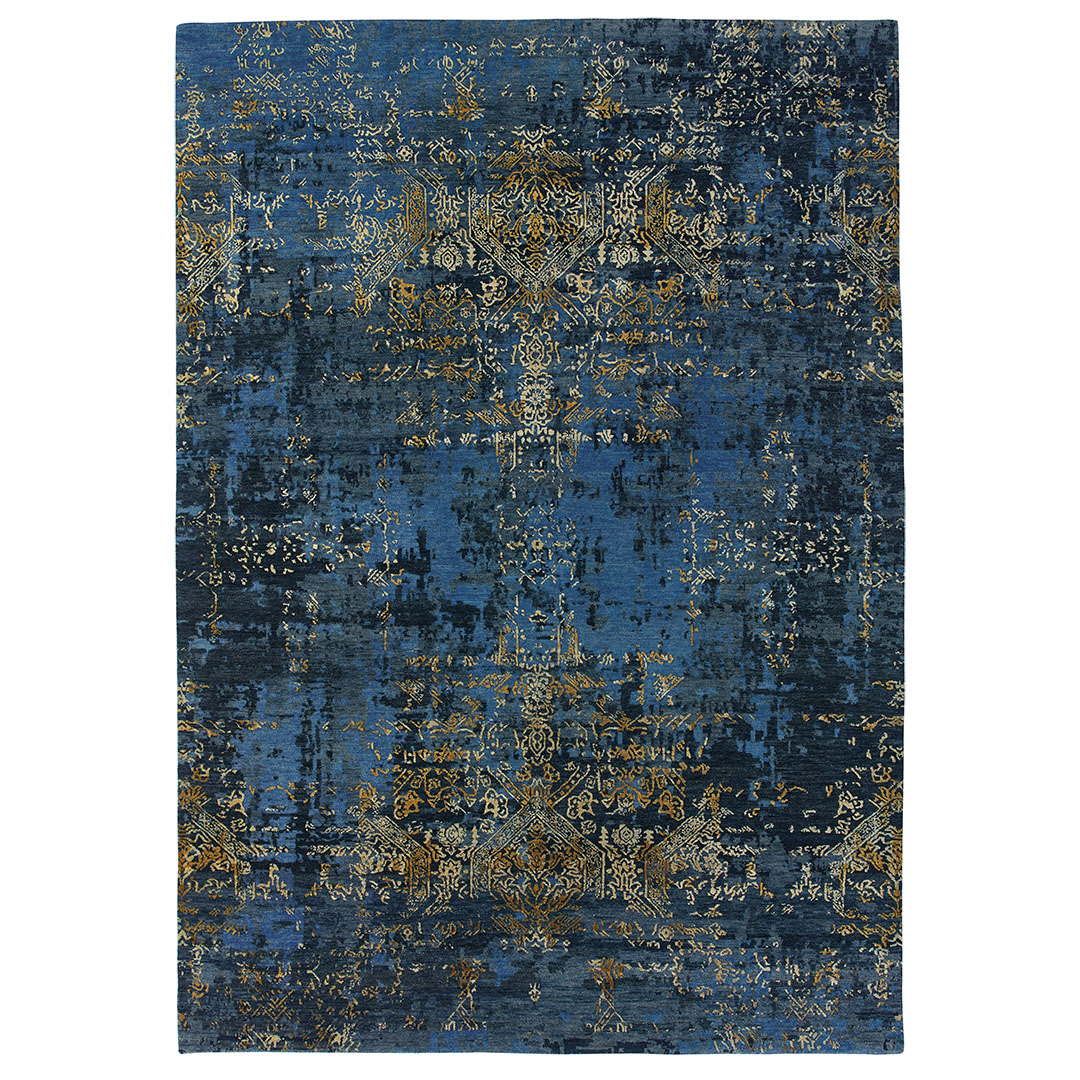 ELITE NAVY BLUE/GOLD – Artistic Elegance and Luxurious Comfort for Your Home