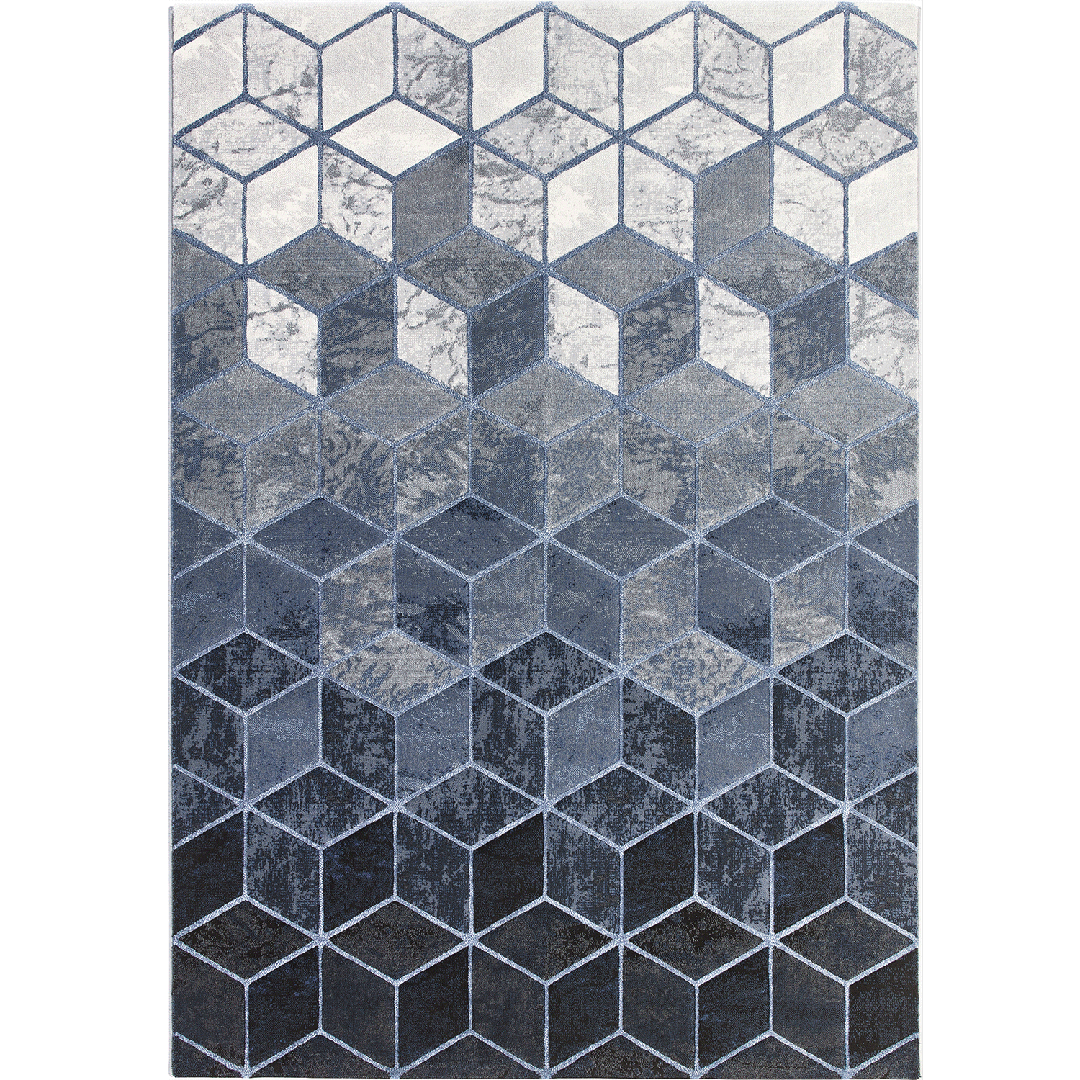 Tappeto LAGUNA 63488/6656: Geometrie Cubiche per Interni Moderni - Immagine principale