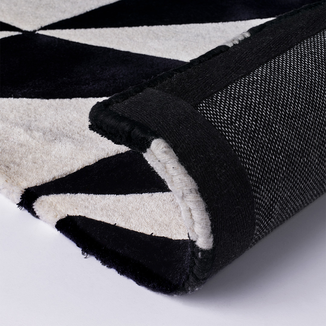 Tappeto BIANCA NEVE ZERO – Geometria Moderna per un Salotto di Design