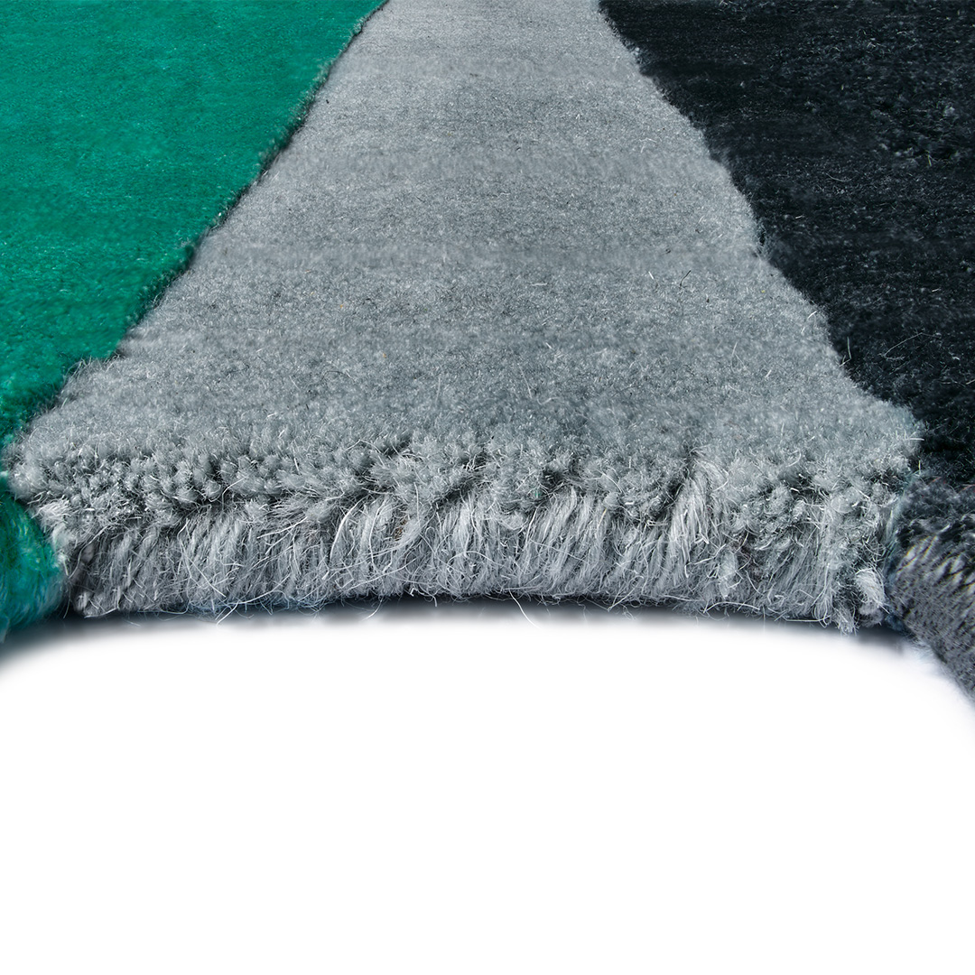 Tappeto POP THREE BLUE/GREEN – Design geometrico e stile contemporaneo