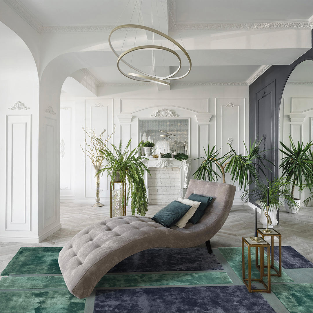 Tappeto POP THREE BLUE/GREEN – Design geometrico e stile contemporaneo