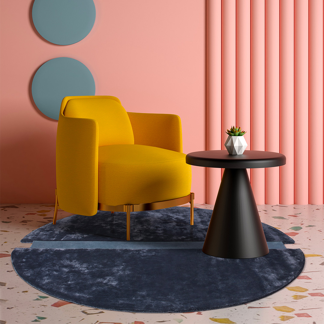 Tappeto POP ZERO BLUE/GREEN: Eleganza e Design Contemporaneo per il Tuo Salotto