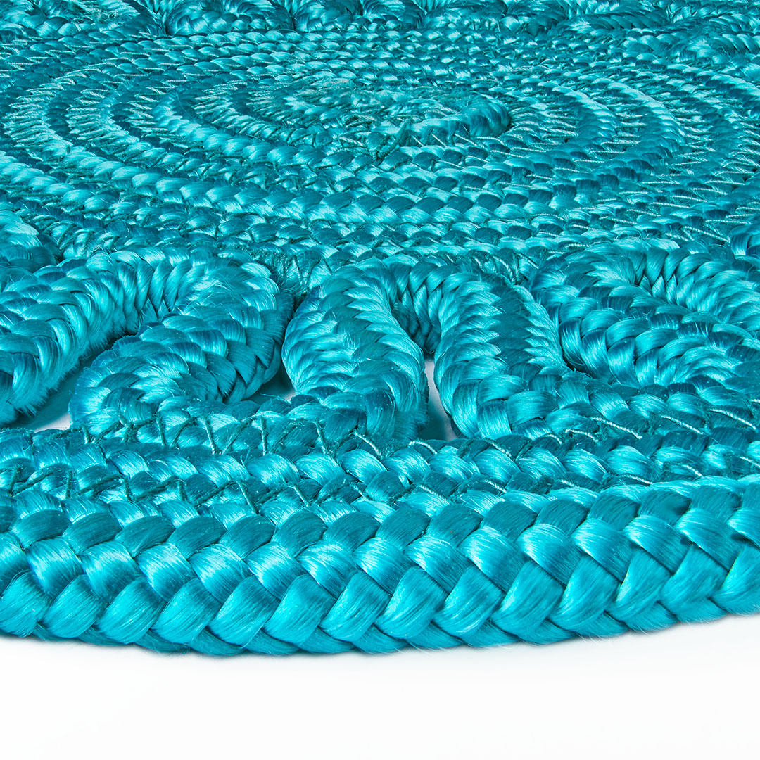 Tappeto ALYSSA TWIST TEAL BLUE – Design moderno e praticità per interni ed esterni