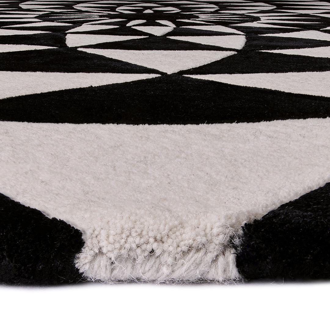 Tappeto BIANCA NEVE ZERO – Geometria Moderna per un Salotto di Design